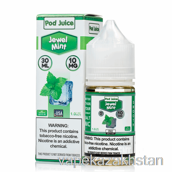 Vape Smoke Jewel Mint - Pod Juice - 30mL 10mg